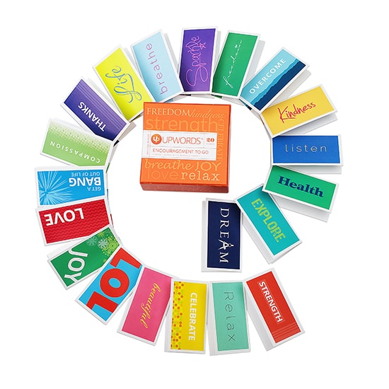 an assortment of cards arranged in a spiral form. The photo is for shopify website banner